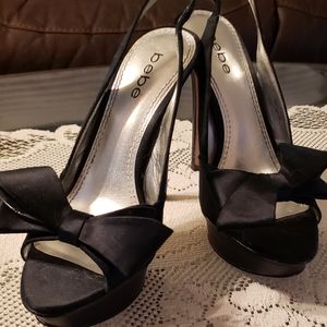 bebe bow front stilletos